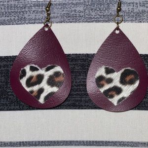 Leather earrings